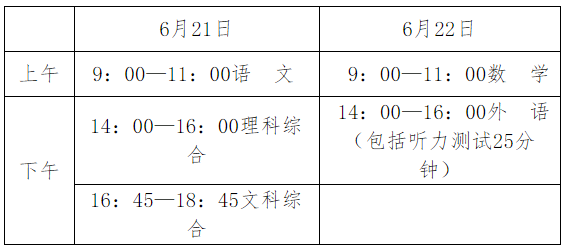 2021年河北中考提醒！文化课考试时间为6月21日-22日！