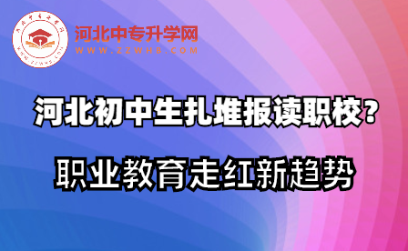 河北初中毕业生扎堆报读职校？职业教育走红新趋势！