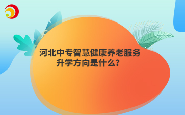 河北中专智慧健康养老服务升学方向是什么？