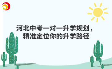 河北中考一对一升学规划，精准定位你的升学路径