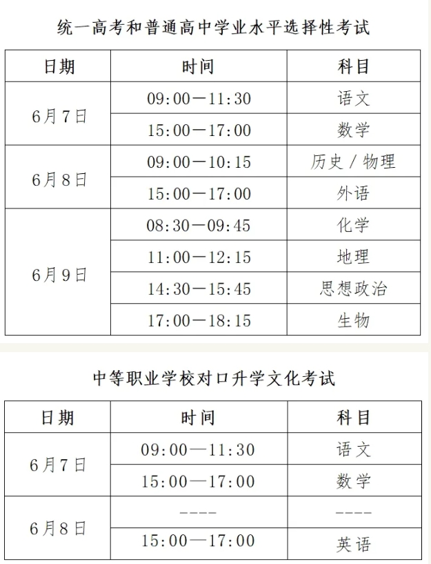 考前必看！河北高考官方考前提醒注意事项汇总！