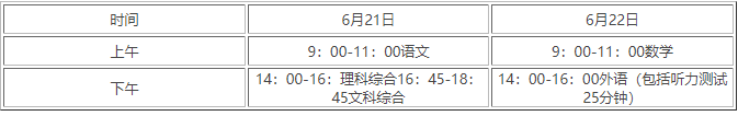 2024年河北邢台中考时间及考试科目
