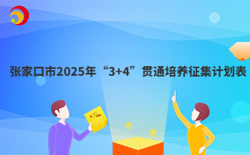 张家口市2025年“3+4”贯通培养征集计划表