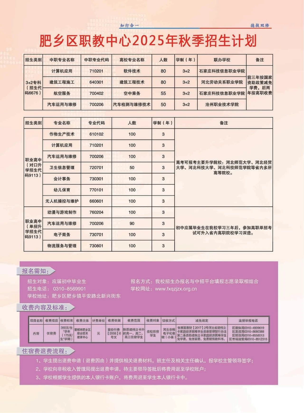 邯郸市肥乡区职业技术教育中心2025招生简章