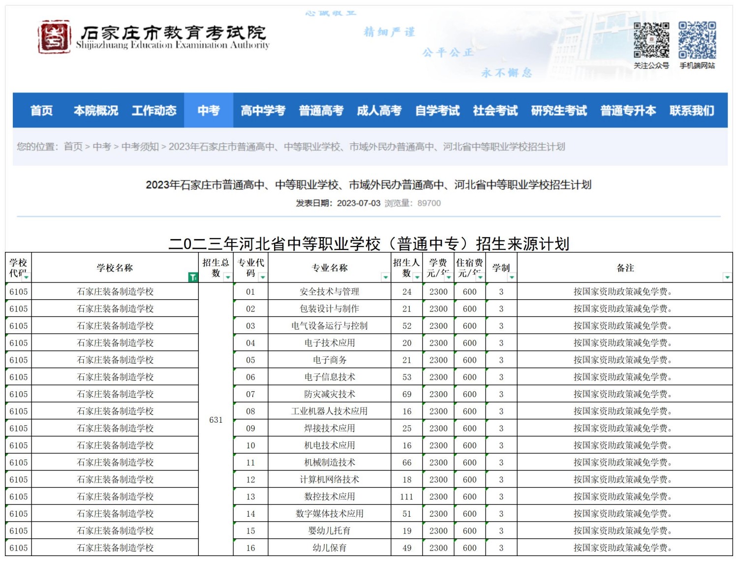 石家庄装备制造学校职三毕业生2026年高职单招升学指南！