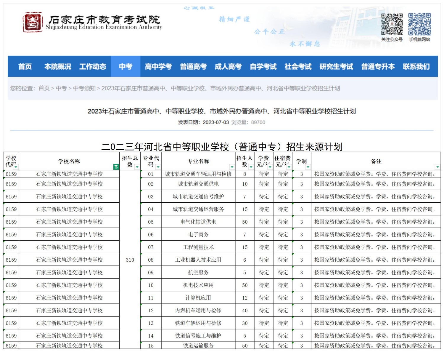 石家庄新铁轨道交通中专学校职三毕业生2026年高职单招升学指南！