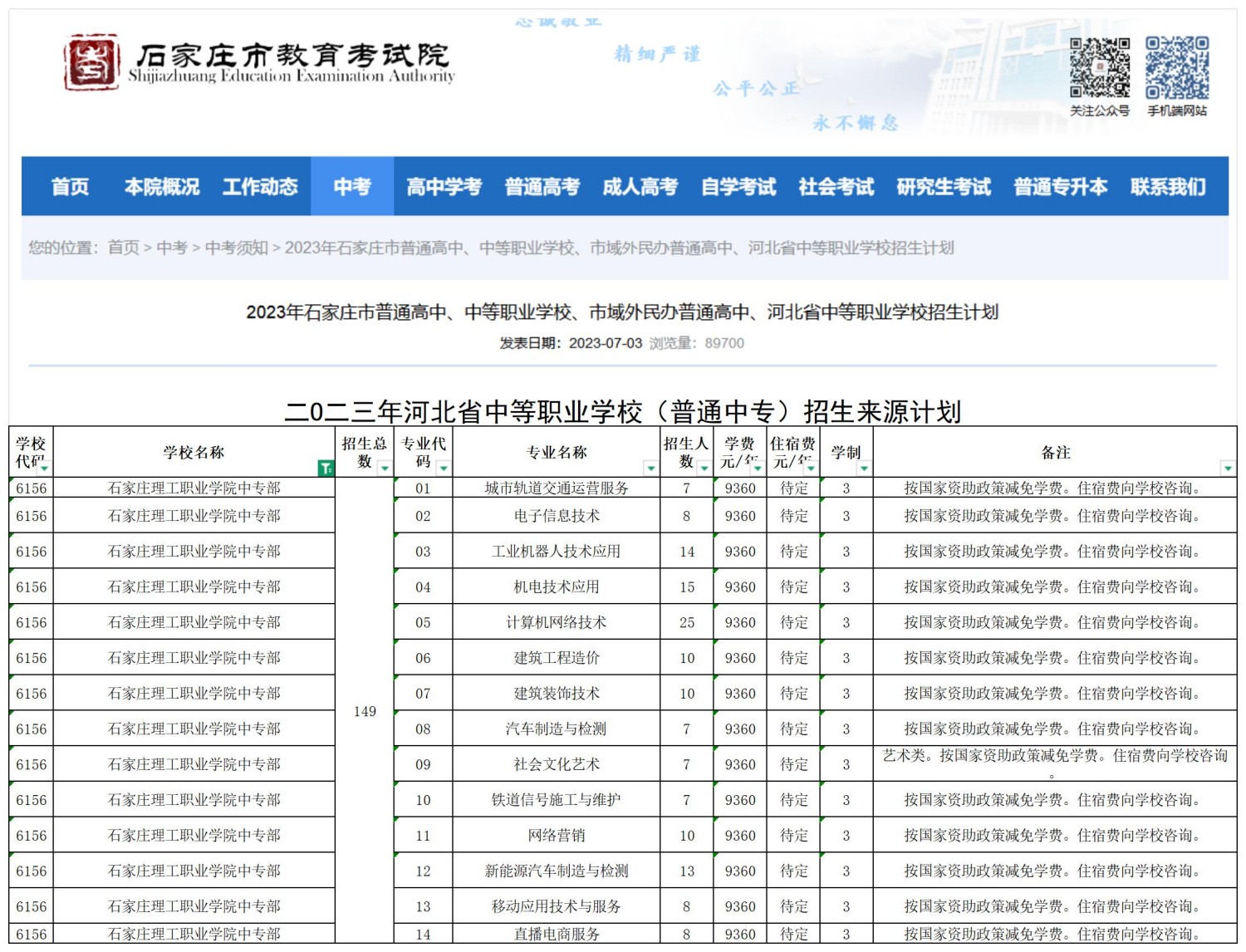 石家庄理工职业学院中专部职三毕业生2026年高职单招升学指南！