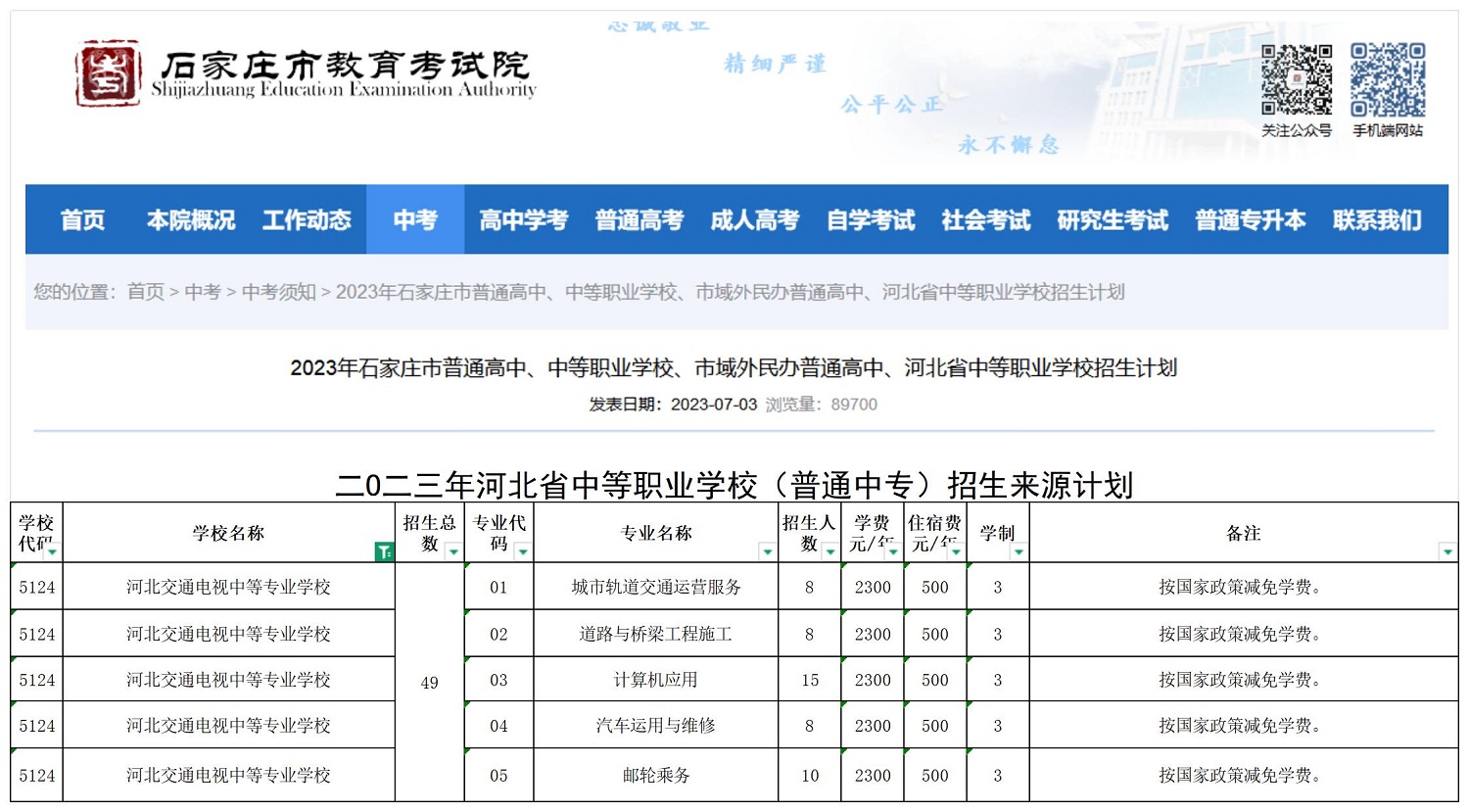河北省交通职业技术学校职三毕业生2026年高职单招升学指南!